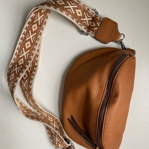 Brown Leather Belt Bag from Belgium